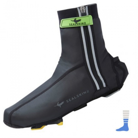 Sealskinz Lightweight Halo Led Overschoenen Zwart/Rood 1411404-036